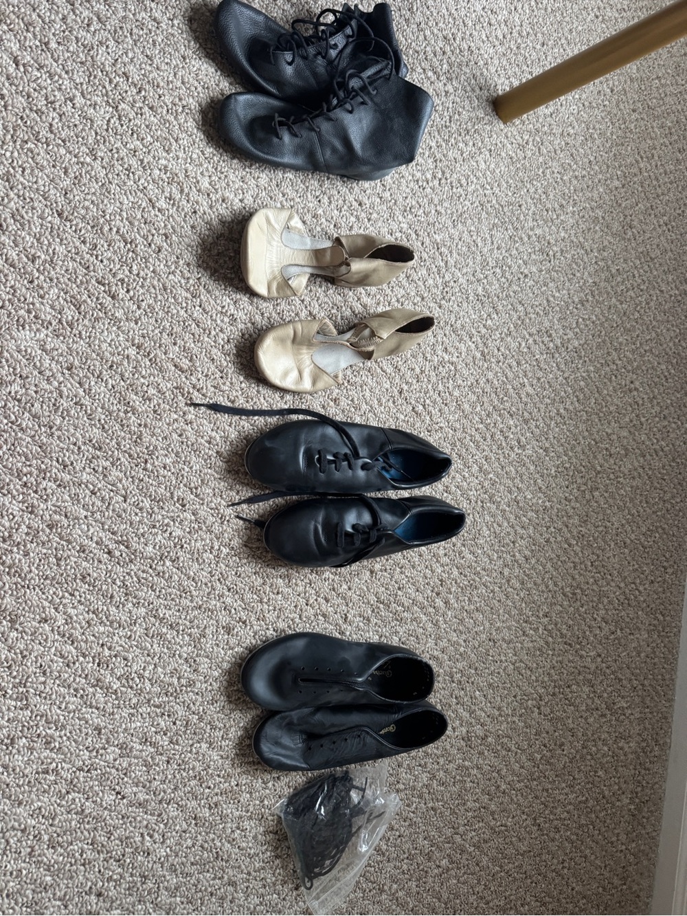 Capezio Black and Beige Women's Dance Shoe Lot